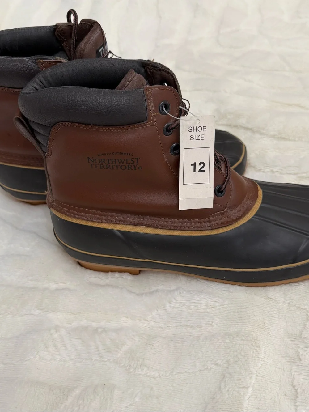Northwest Territory Brown & Black Waterproof Insulated Duck Boots
